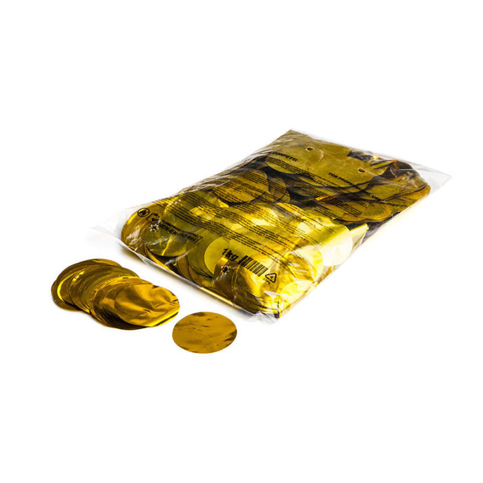 TCM FX - Metallic Konfetti Kör Ø 55mm - Gold - 1 kg